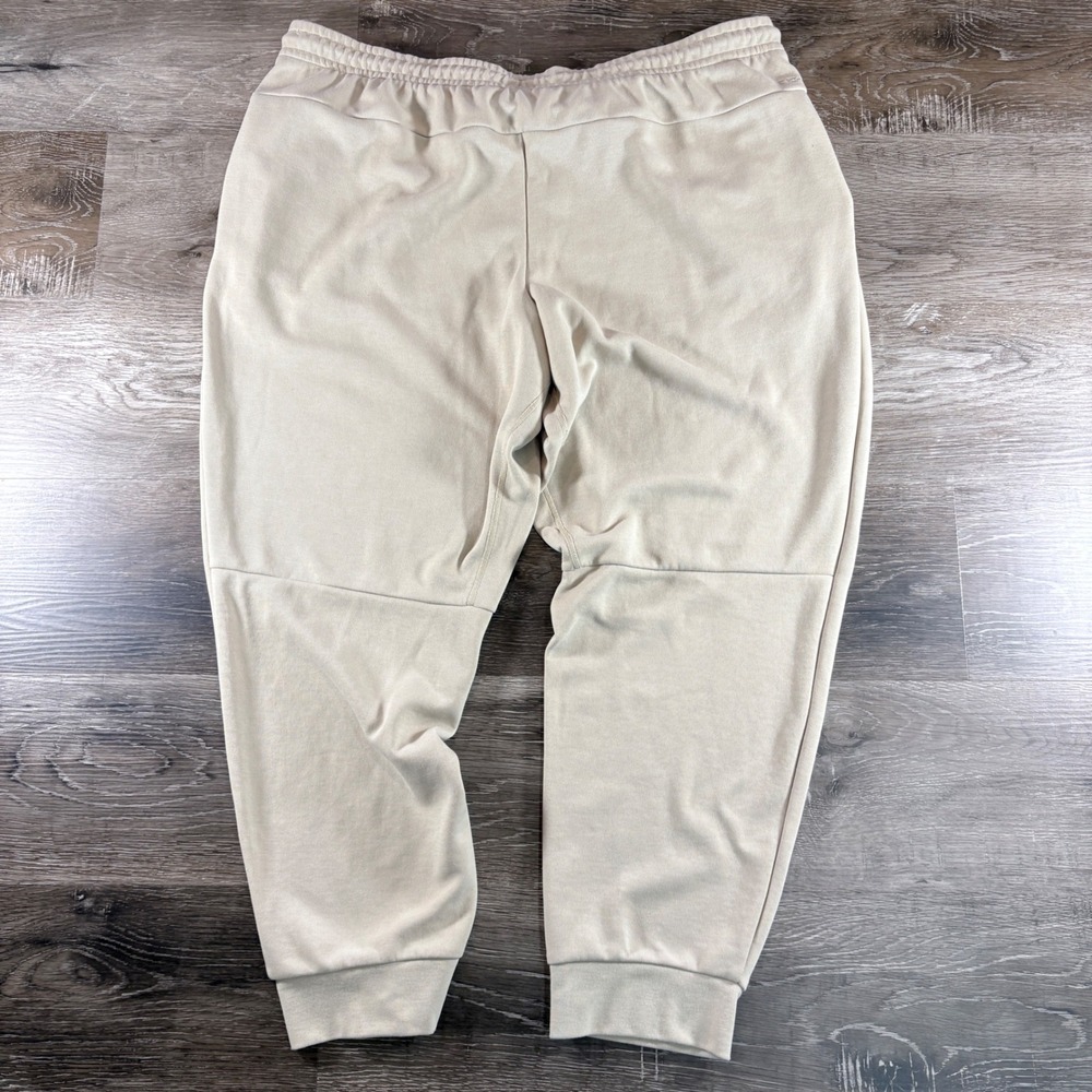 Nike Men's Tan Dri-Fit Sweatpants Joggers Size XXL Pockets Cuffed at Ankles - Picture 2 of 11